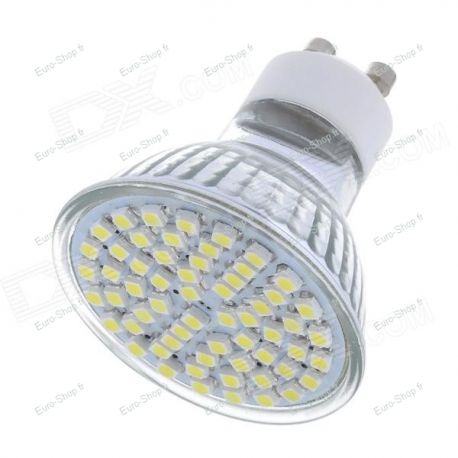 Ampoule GU10 60 leds Smd 4w blanc froid basse conso 220v
